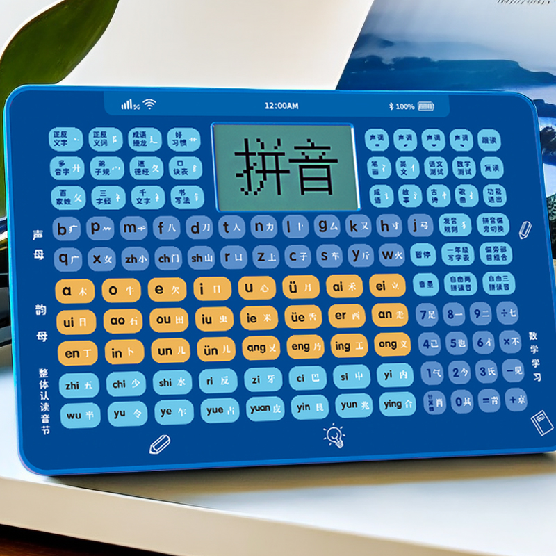 1年生向け中国語ピンイン学習マシン、スペルトレーニング、母音発音、アルファベット識字カード、早期教育用壁掛けチャート