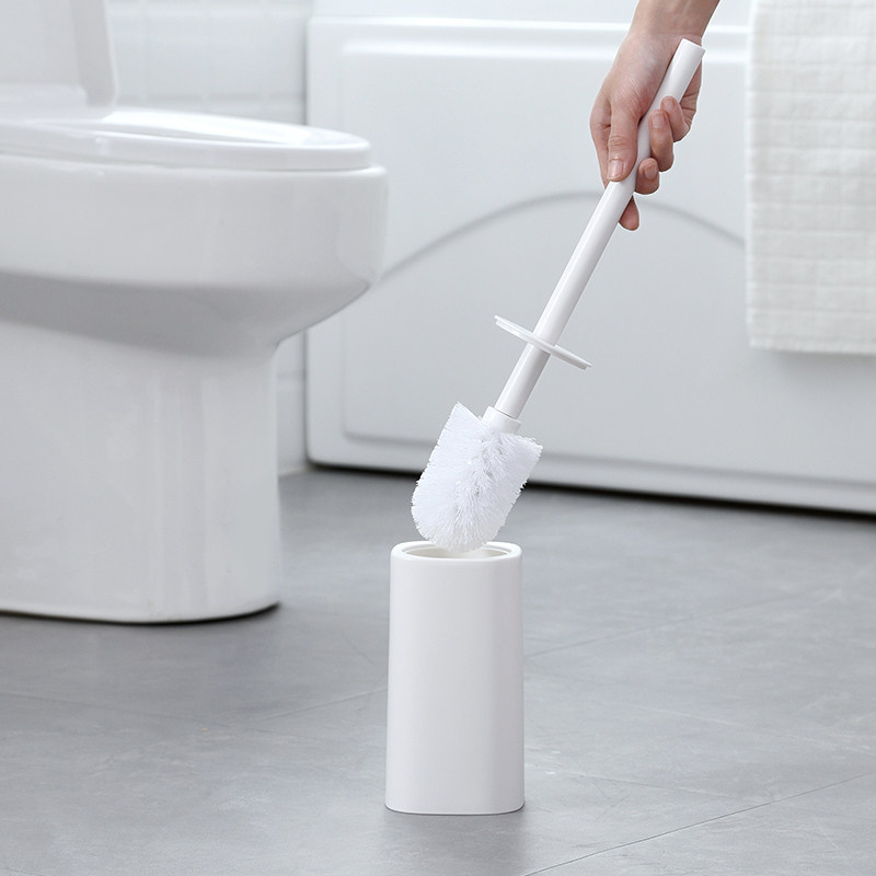 Household toilet brush set Powder room toilet brush long handle no dead angle toilet cleaning brush simple decontamination