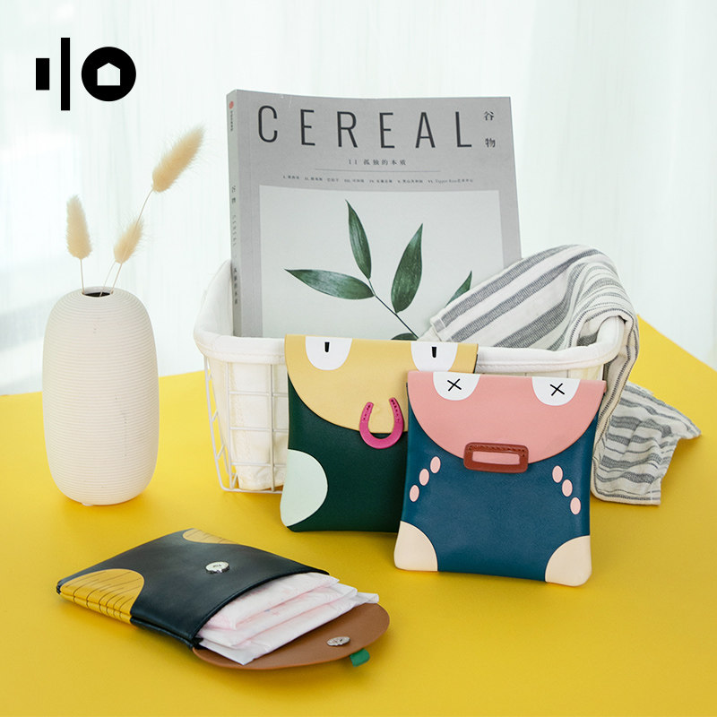 Large Capacity Sanitary Cotton Aunt Towel Containing Bag Portable Cute Teenage Girl Physiological Period Aunt Bag Sanitary Cotton Moon Affair Bag