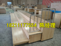 Campus harmony can sit on the steps Primary school retractable chorus platform Three-level mobile chorus platform can be customized