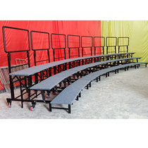 Vertical folding chorus table three-story Elementary School campus movable group photo stand rehearsal stage shelf can be customized