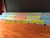 Campus new reversible plastic PE deformation three-layer chorus step stage performance ladder waterproof moisture-proof crack-proof