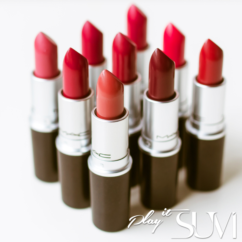 SUVI MAC 魅可口红唇膏 ruby woo/cockney/see sheer