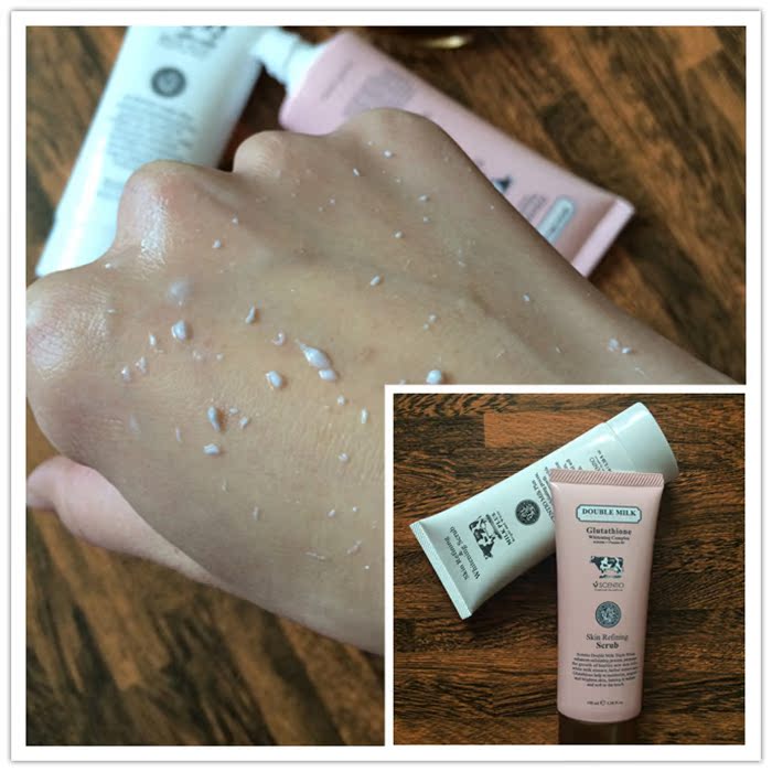 泰国Beauty Buffet牛奶Q10面部去角质啫喱温和去死皮全身凝胶补水