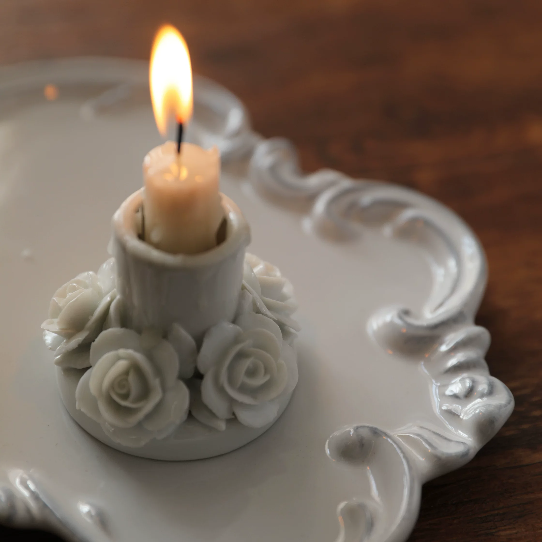 Плитка для подачи старинная ручной работы Американский стиль ретро кружевной черный керамический декоративный тарелки для сервировки