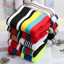 Color striped webbing accessories men and women clothing sports pants sides Decorative Silk with sleeves Sleeves Fashion 100 hitch