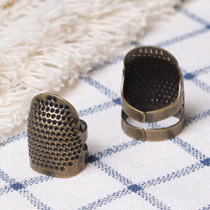 Manual sewing cross stitch tool Home old-fashioned thimble hand finger sleeve thickened anti-slip resisting top metal needle stirrup