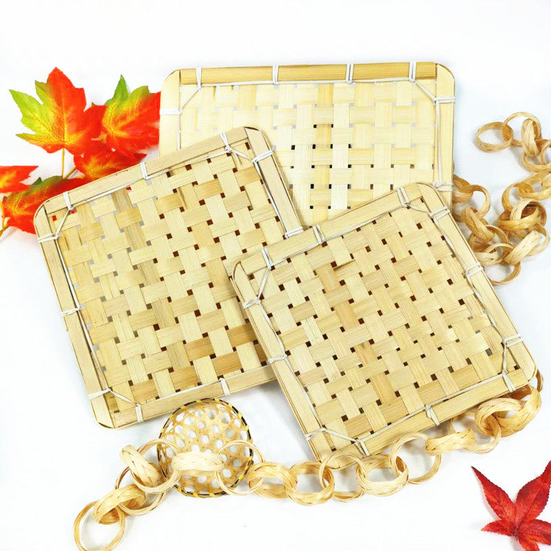 Kindergarten wall decoration creative DIY bamboo stickers original bamboo color pastoral air hanging ornaments pure handmade bamboo weaving