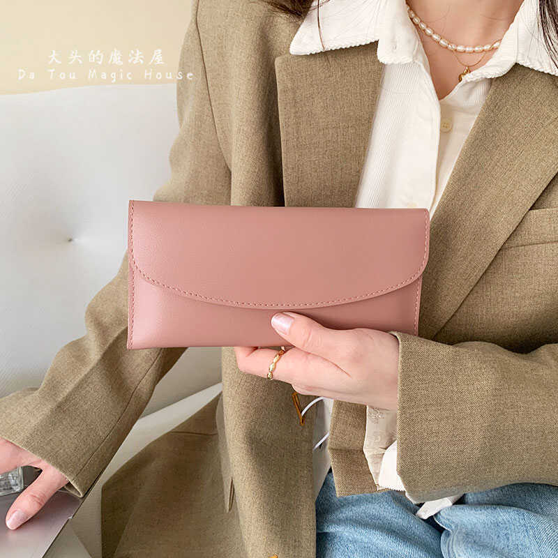 2024 Dopamine Color Matching New Personalized Casual Ladies Id Fashion Solid Color Multifunctional Long Hand Wallet 2024 Dopamine Color Matching New Personalized Casual Ladies Id Fashion Solid Color Multifunctional Long Hand Wallet