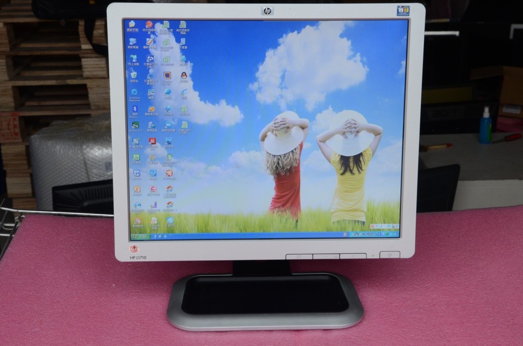 Used 17 inch LCD HP L1706 HP L1710 LE1711 LCD monitor used monitor