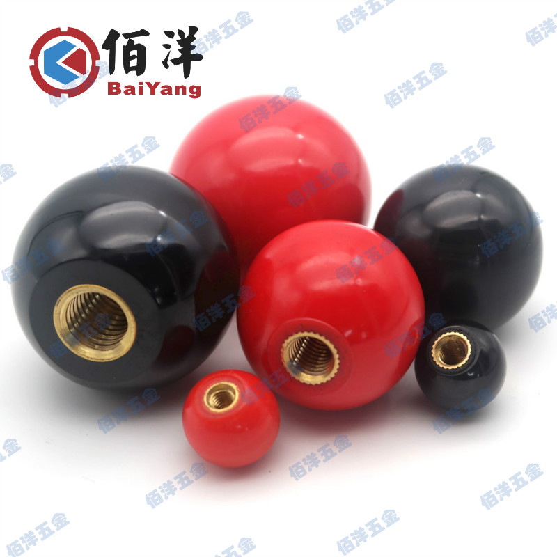 Red copper core handle ball nut Ball knob Bakelite ball grip M4M5M6M8M10M12M14M16