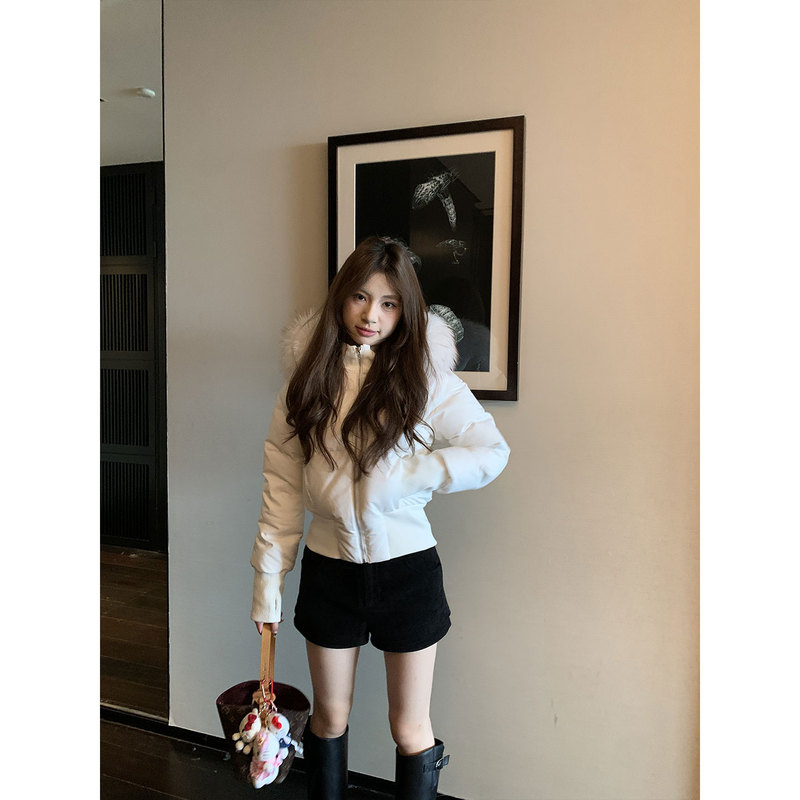 Pd's Greatest Work Korean-Style Little Seagull Short Version Waist-Cinching Slimming down Jacket 0256