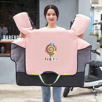 Winter 2020 new waterproof electric car windshield is thickened with velvet ladies battery car bicycle foldable