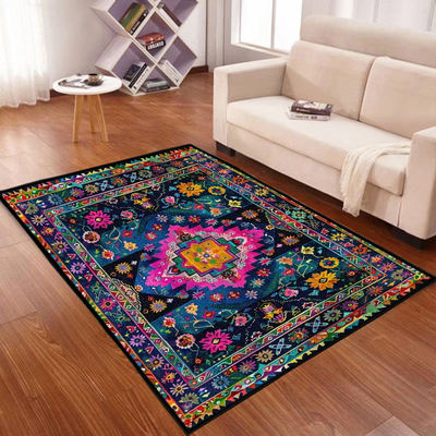 European-style gold diamond velvet carpet, living room coffee table mat, bedroom bedside mat, home carpet, entrance door mat, anti-slip and dirt-resistant