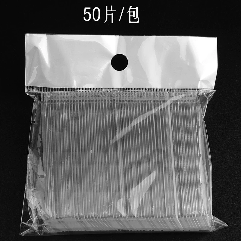 Sivor mới nghệ thuật làm móng acrylic 50 miếng dụng cụ làm móng dải hiển thị dải trong suốt miếng dính miếng móng tay triển lãm tác phẩm - Công cụ Nail