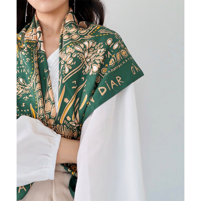 Miss Kelyn (elegant series) high-end Baotou large square scarf vacation travel sun protection with shawl scarf