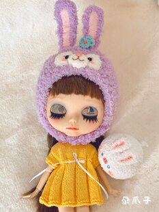 Крошечная тканевая кукла Blythe 468 баллов, сестринская голова OB11 милый звезда Delu Санли Курамо Рим кроличья шляпа