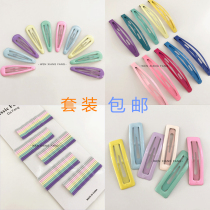 South Korea Ins colour hairpin Elegant Style Clip Girl Card Candy Color Mesh Red Side Clips Bb Chuck Accessories