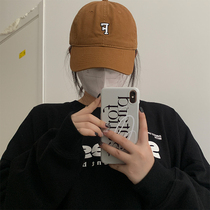 Embroidered letter baseball cap Women Summer Korean version Explicit Face Small Cap Subnet Red 100 hitch soft top shading sunscreen Duck Tongue Cap