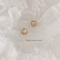 Sleep No need to be taken off Farage Loving Pearl Earrings Female Temperament Korea Personality Brief About 100 Hitch Earrings