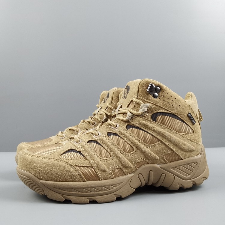 Foreign trade original single export European and American men's shoes leather suede cowhide high tube non-slip wear-resistant hiking shoes outdoor martin boots