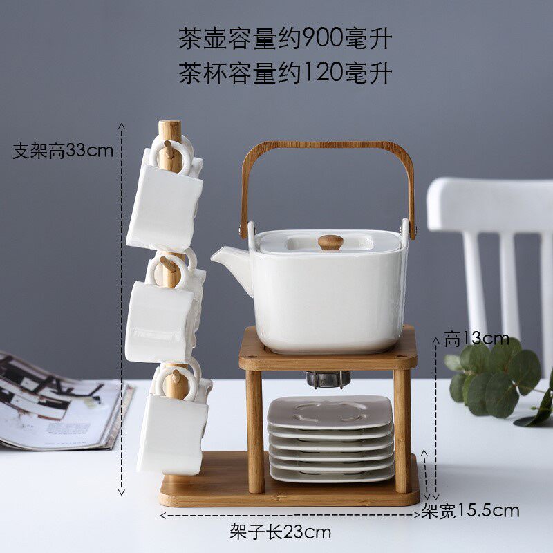 Dofeng ceramic coffee cup fruit teapot Nordic English in afternoon tea set shelf can