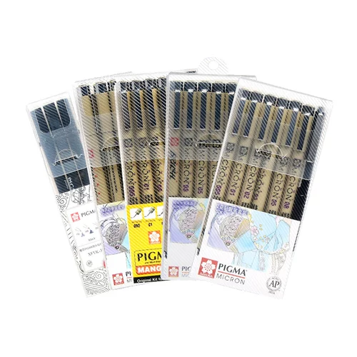 Японский лайнер для школьников, художественный водонепроницаемый комплект, дизайнерские черные комиксы, ручная роспись