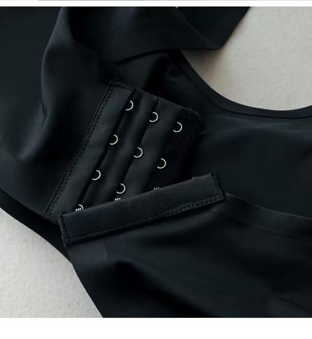 Đen băng lụa tracless cô gái cơ sở đồ lót bra từ tôi trở lại dây đeo dây đeo ngực pad bọc ngực ống áo ngực nữ áo lót nữ các loại