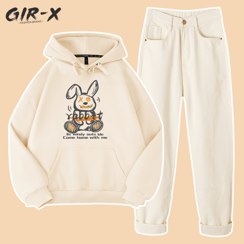 Sports Casual Suit Women Spring Autumn 2021 New Spring Fashion Students Spring Clothing 2022 Wei clothes Two sets of women's clothes