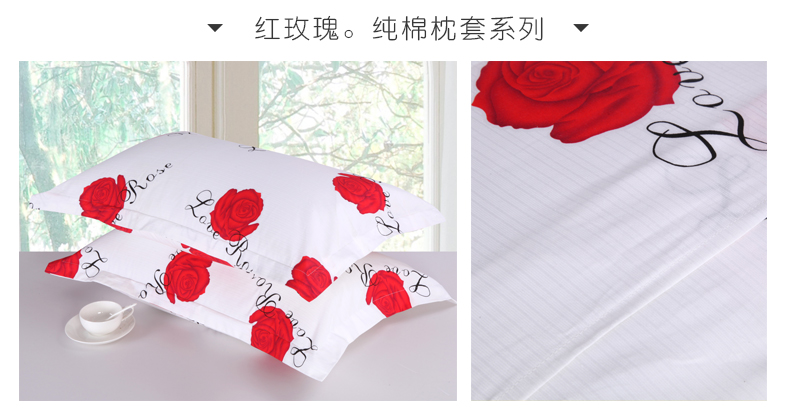 Mo Fan anti-mite cotton pillowcase một cặp gối bộ trẻ em người lớn cotton gối set 48 74 cm chính hãng