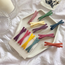 Color small clip bow hairclip girl top clip hairpin short hair banghai word clip headgear hair jewelry artifact