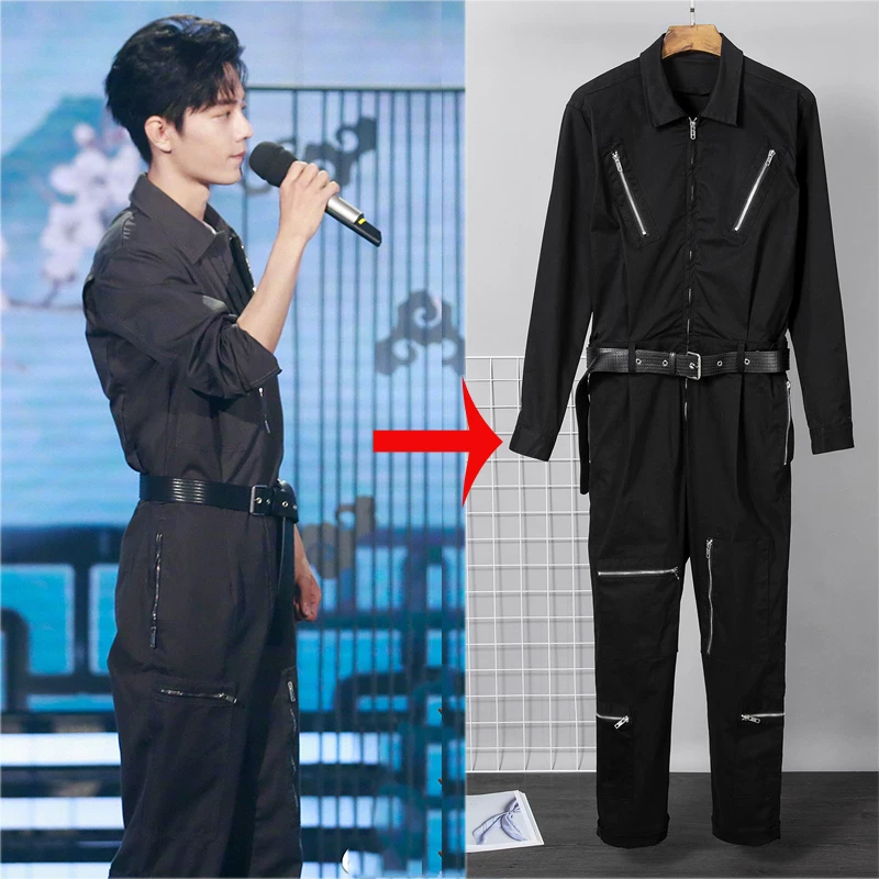 Tide, brand overall, set, bodysuit, oversize, for beloved