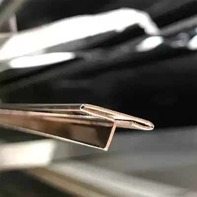 Stainless steel T-shaped strip titanium metal decorative strip TV background wooden door tile beautiful seam press edge strip black titanium alloy