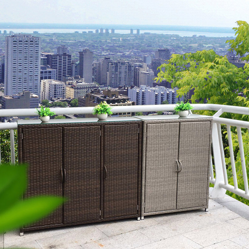 Customize American Balcony Shoes Cabinet Outdoor shoe cabinet Outdoor Outdoor Balcony Cabinet Garden storage cabinet Waterproof sunscreen