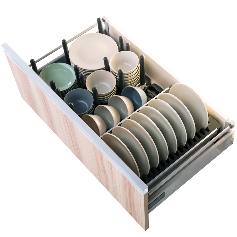 Cool Too Kitchen Drawer Storage Bowl Rack Cupboard Built In Dishes