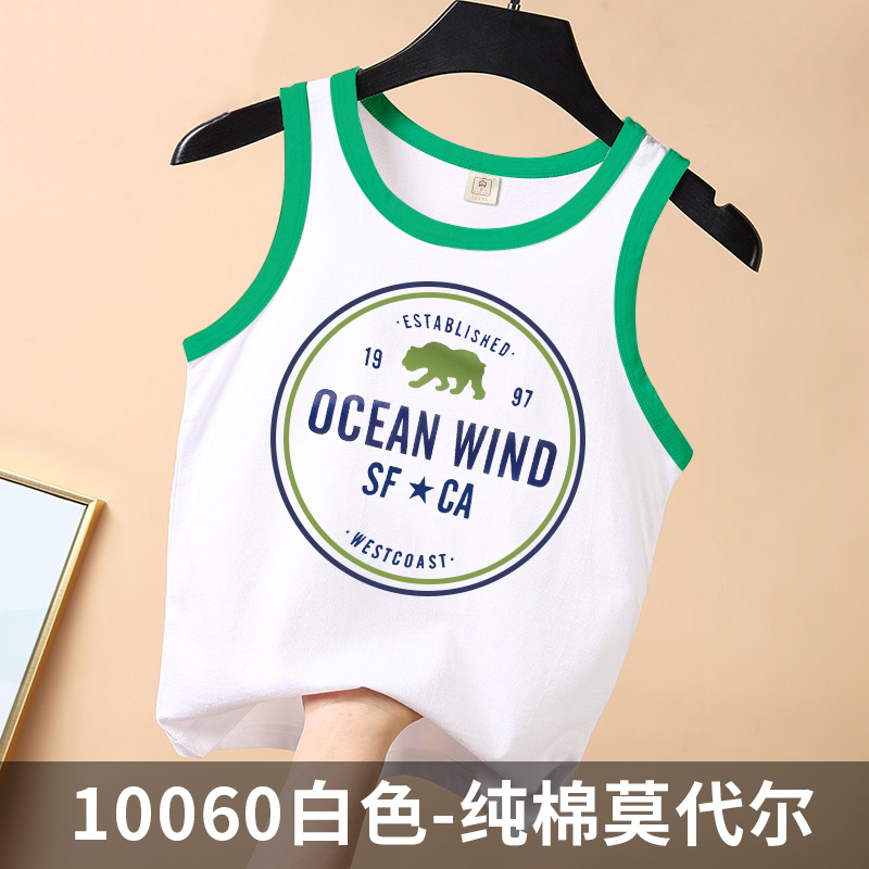 Trẻ em mặc cậu bé mùa hè vest váy 2020 trẻ em bé mới không tay cotton t-shirt mùa hè trẻ em lớn của Hàn Quốc phiên bản của thủy triều.