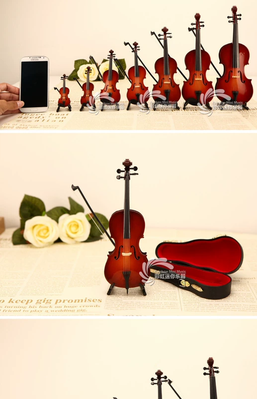 Piano harp violin cello mô hình một bộ đồ trang trí quà tặng sinh nhật để gửi cho bạn bè ảnh tốt nghiệp của giáo viên