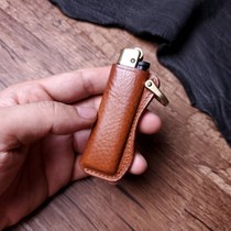 Grasshopper lighter leather case Italian fat mbox grafted leather lighter not included handmade by Lu Ji