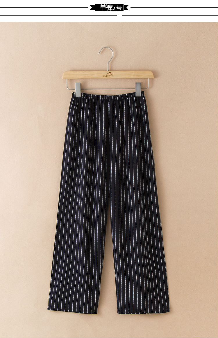 Pajama quần nữ phần mỏng cotton lụa trung niên cộng với phân bón để tăng ngủ quần cotton nhân tạo đồ ngủ có thể được đeo bên ngoài nhà quần quần ống rộng nữ
