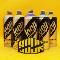 LOOP) Italy imported professional graffiti spray paint high coverage hand acrylic spray paint environmental protection 400ml