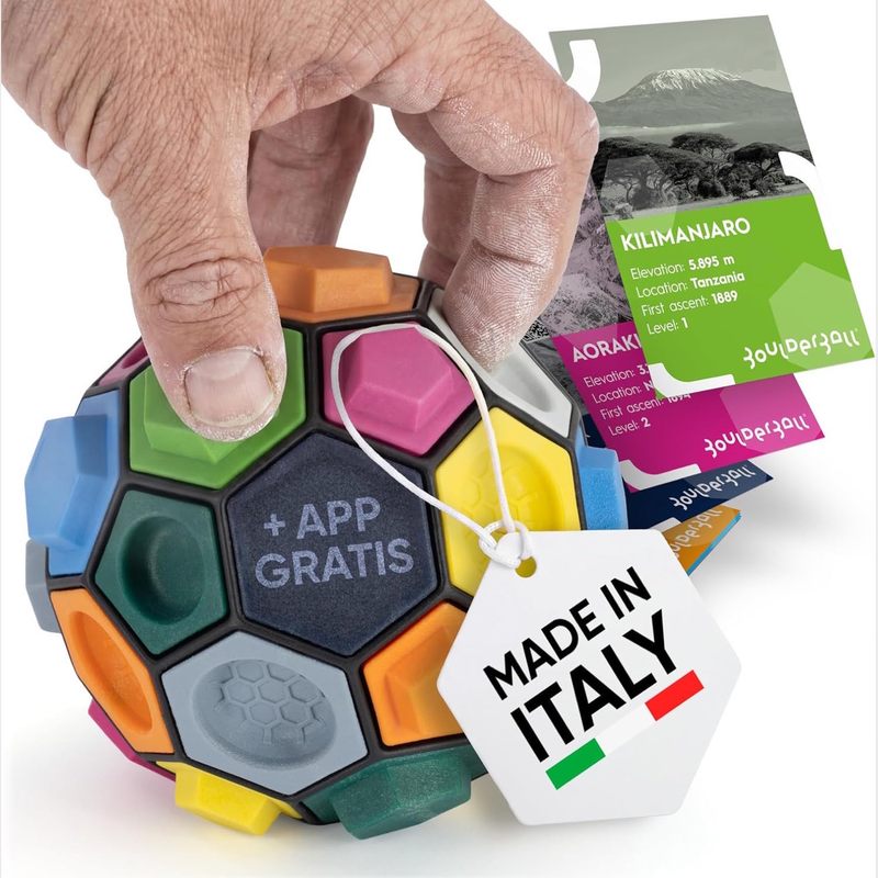 Italian Imported Boulderball 3D Rock Climbing Ball Finger Trainer Stress Relief Gift Challenge Toy