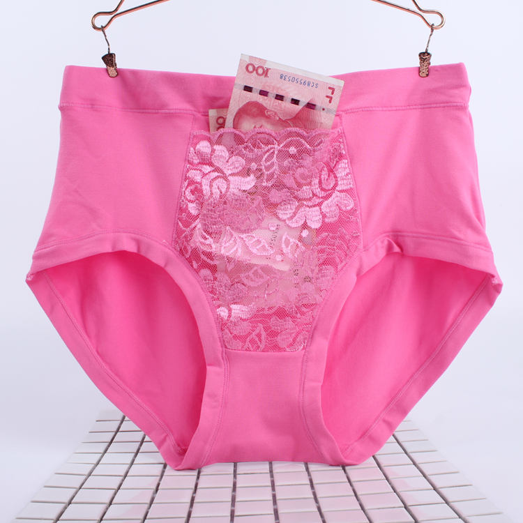 Quần lót nữ size lớn cạp cao quần XL có túi ren quần trung niên chống trộm đồ lót cũ set quần lót nam đẹp
