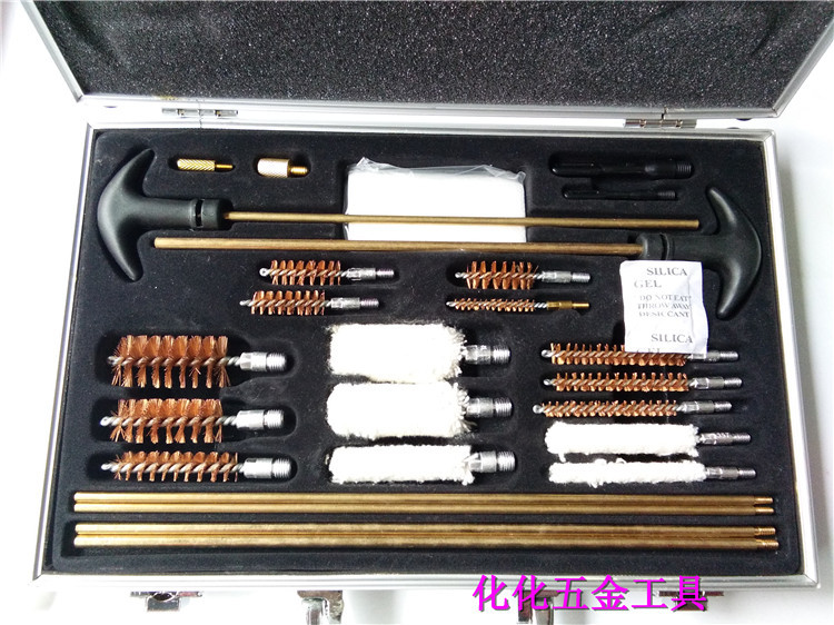 Aluminum Alloy Box 4.5/5.5/6.35 mm and Other New Models of Copper Tube Brushes, Decontamination Cleaning Tube Brush Set