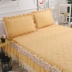 Hàn giường ren phong cách váy bedspread mảnh duy nhất của sợi ren bảo vệ bụi che giường bìa 1.8x2.0m bìa trượt mùa hè - Váy Petti drap giường có viền Váy Petti