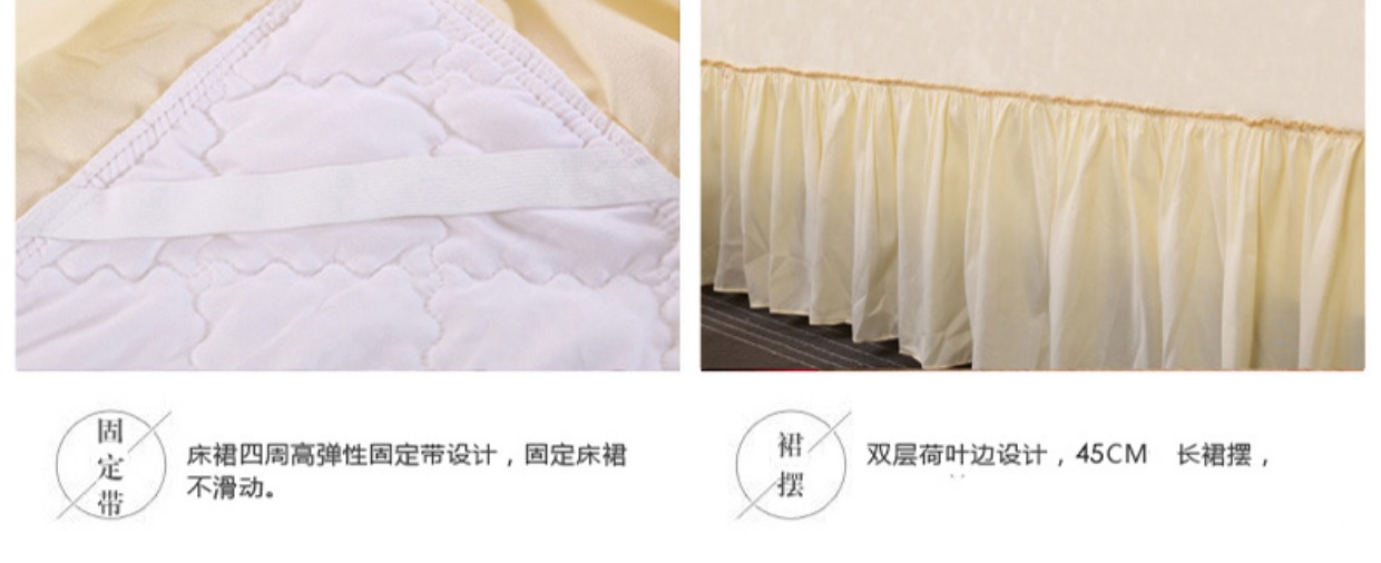Váy flannel nhung dày, loại váy đơn mảnh cộng với nhung trải giường ấm áp mùa thu và mùa đông san hô nhung chống trượt giường giường váy