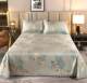 Summer cool ice silk mat three-piece set lace sheets can be water-washed and folded household double air conditioning soft cool mat