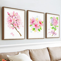 Cross stitch 2021 New thread embroidery flower series cherry blossom modern simple fresh living room handmade small pieces embroidery