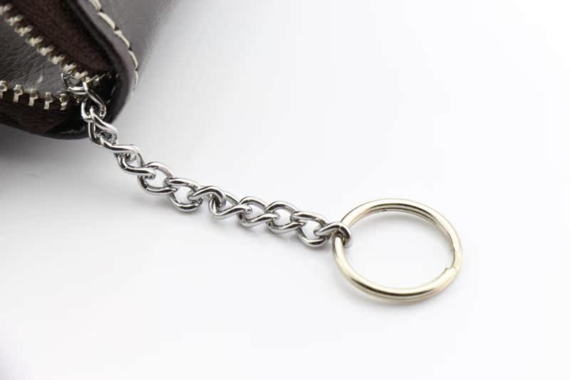 Phiên bản tiếng Hàn của khóa kéo dây da trường hợp nữ mới nam xe da dung lượng lớn gói chìa khóa thay đổi gói thẻ ví da nam