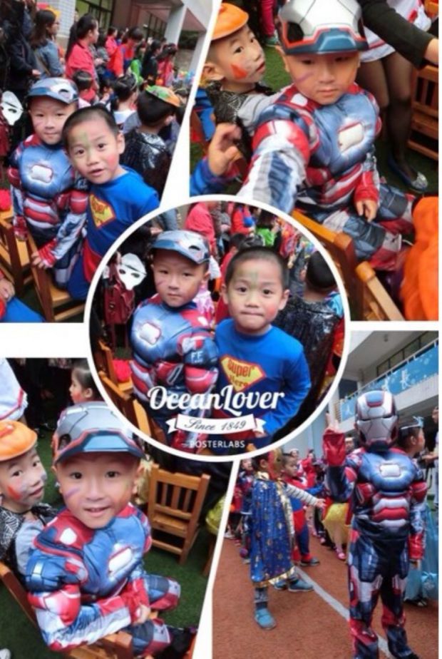 Ngày thiếu nhi Quần áo thép màu vàng Anime Cosplay Trang phục Avengers Trang phục đội trưởng Mỹ - Cosplay đồ ngủ cosplay mèo