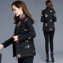  Light down cotton coat womens short 2018 winter new jacket cotton clothes small quilted jacket shirt collar coat